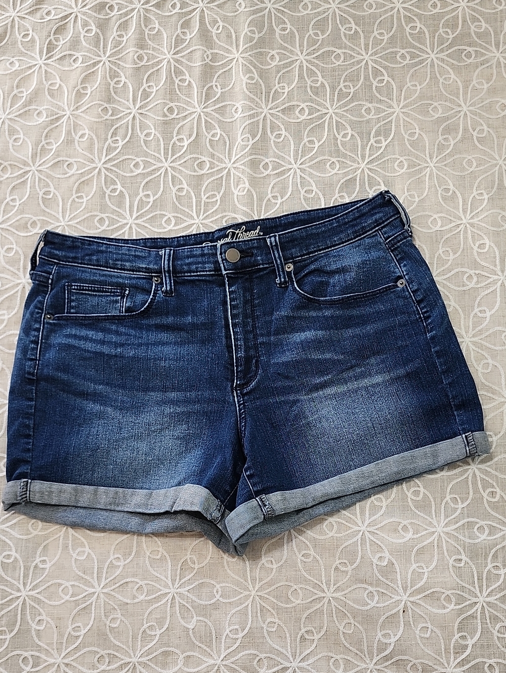 Universal Thread High Rise Midi Jean Shorts